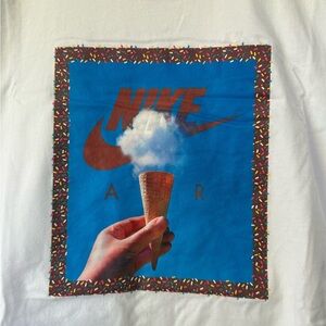 Men’s Nike Loose Fit White Tee with Ice Cream design